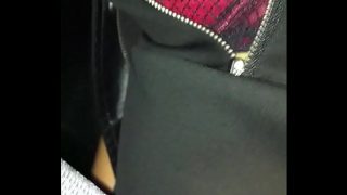 downblouse sleeping in car 2