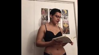 Sexy Poetry Reading College Girl