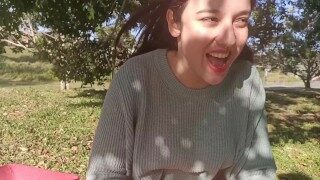 Trying out my new lovense in a public park – public orgasm